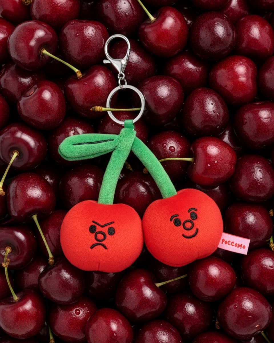 MOODY CHERRY KEYRING 3